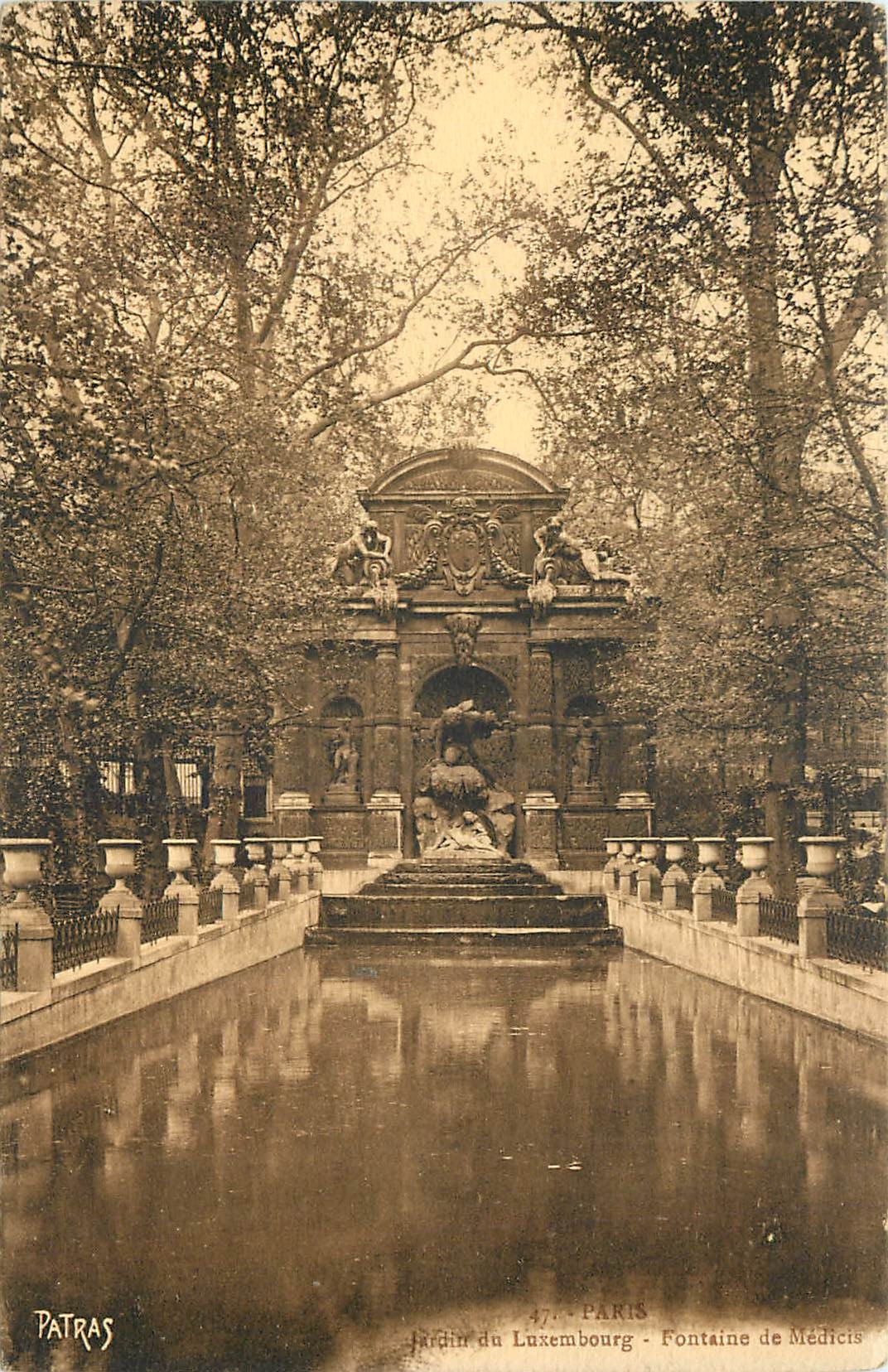 CPA Paris Jardin du Luxembourg Fontaine de Medicis 