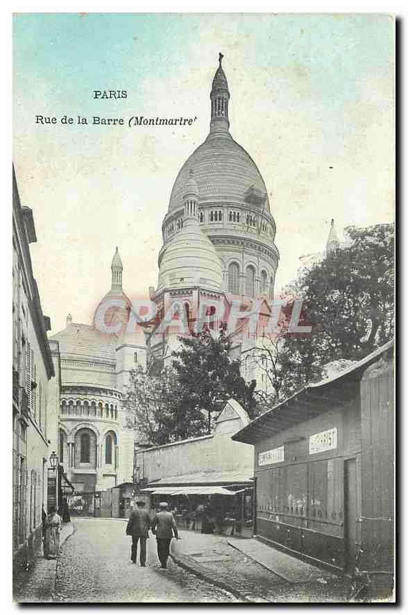 CPA Paris Rue de la Barre Montmartre 