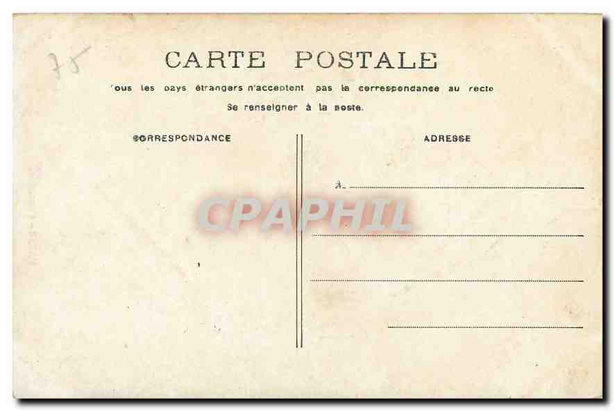 CPA Paris Pantheon  — Rückseite