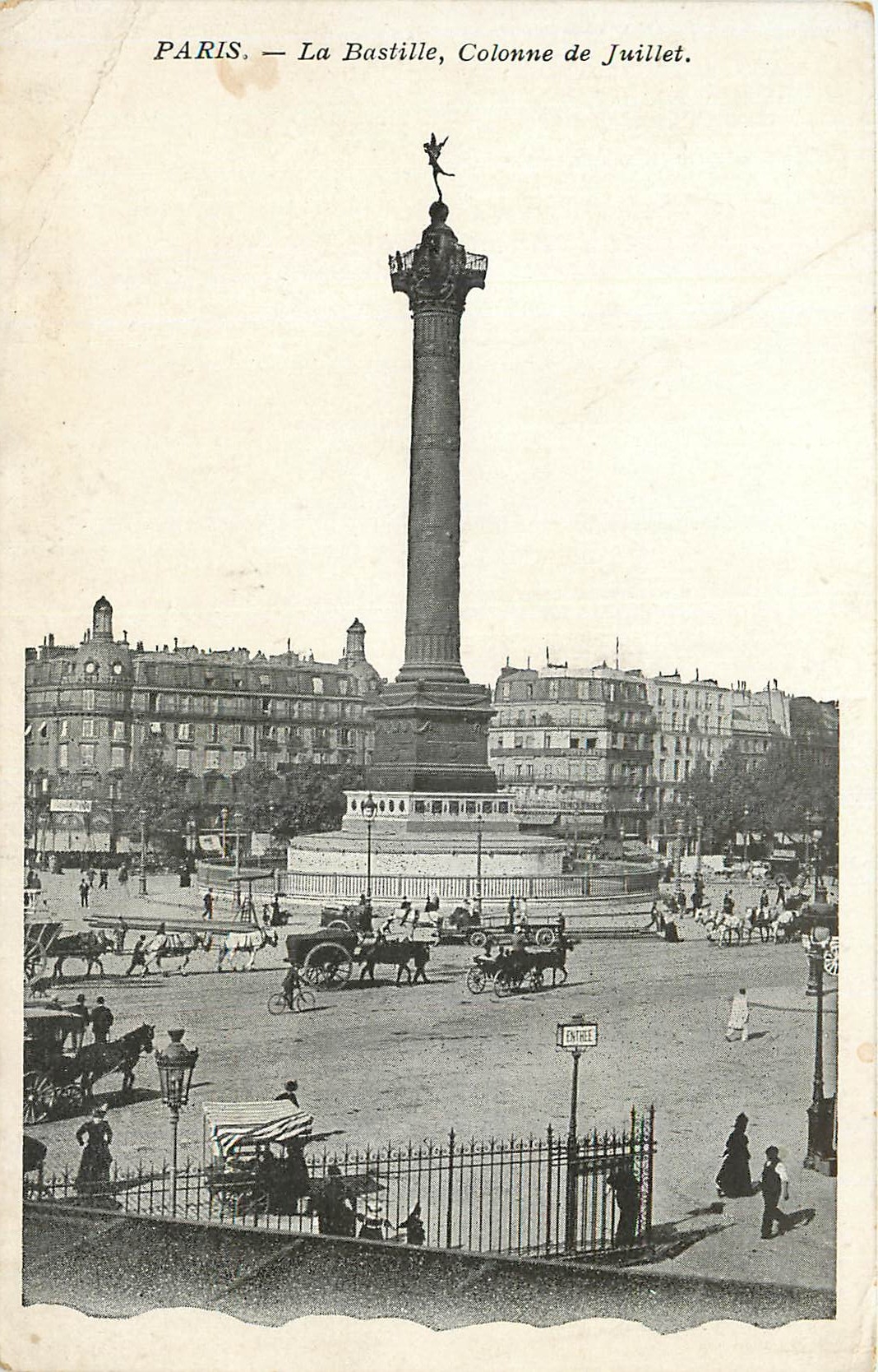 CPA Paris La Bastille Colonne de Juillet 
