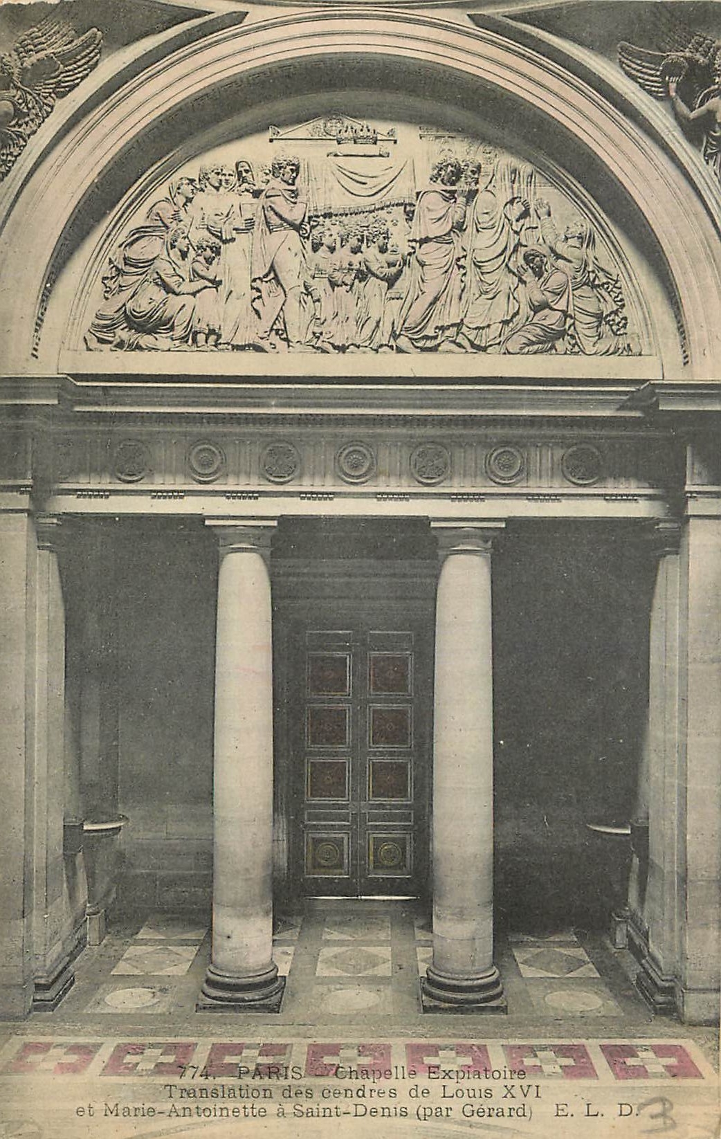 CPA Paris Chapelle Expiatoire Translation des cendres de Louis XVI et Marie Antoinette a Saint Denis