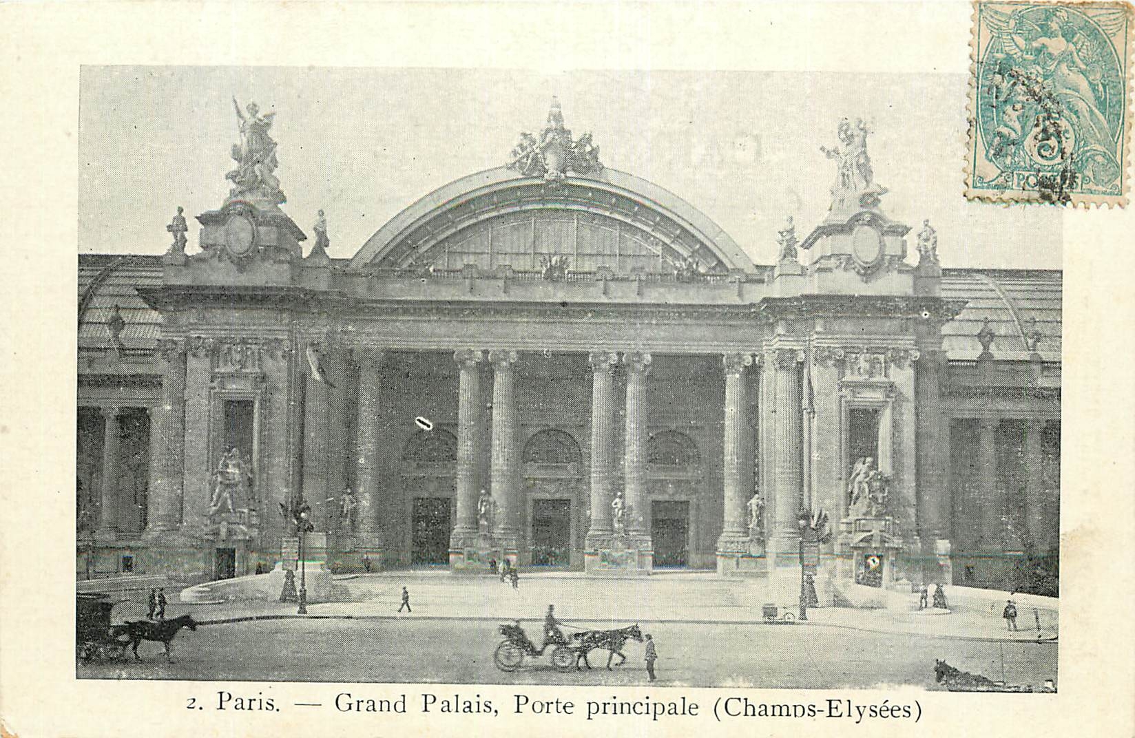 CPA Paris Grand Palais Porte Principale Champs Elysees 