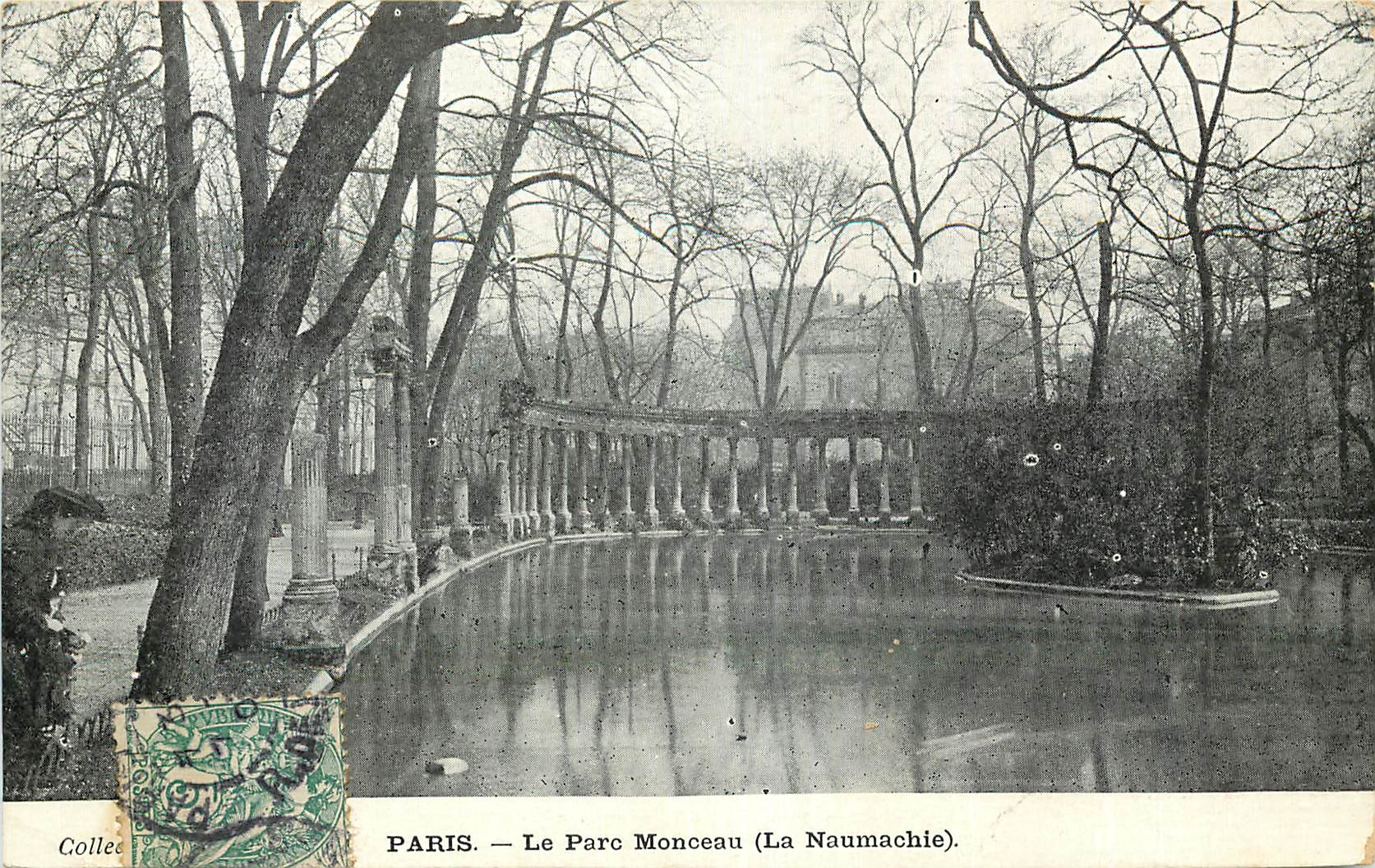 CPA Paris le Parc Monceau la Naumachie 