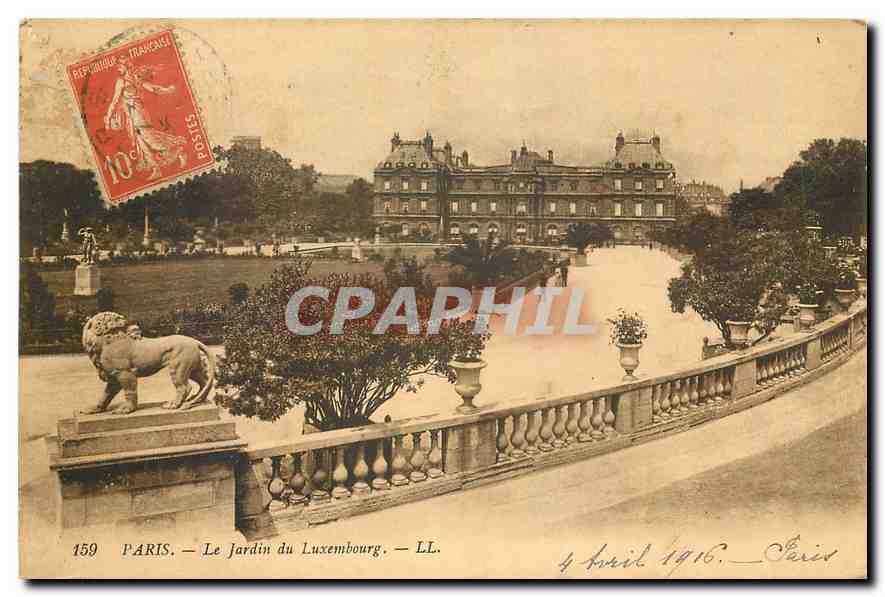 CPA Paris le Jardin du Luxembourg 