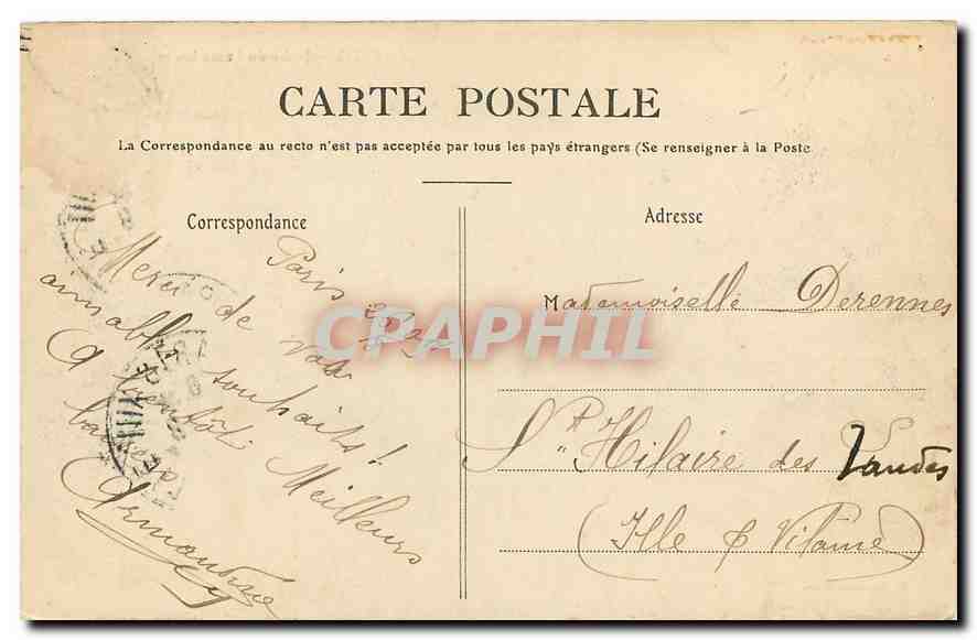 CPA Paris Jardin du Luxembourg  — Rückseite