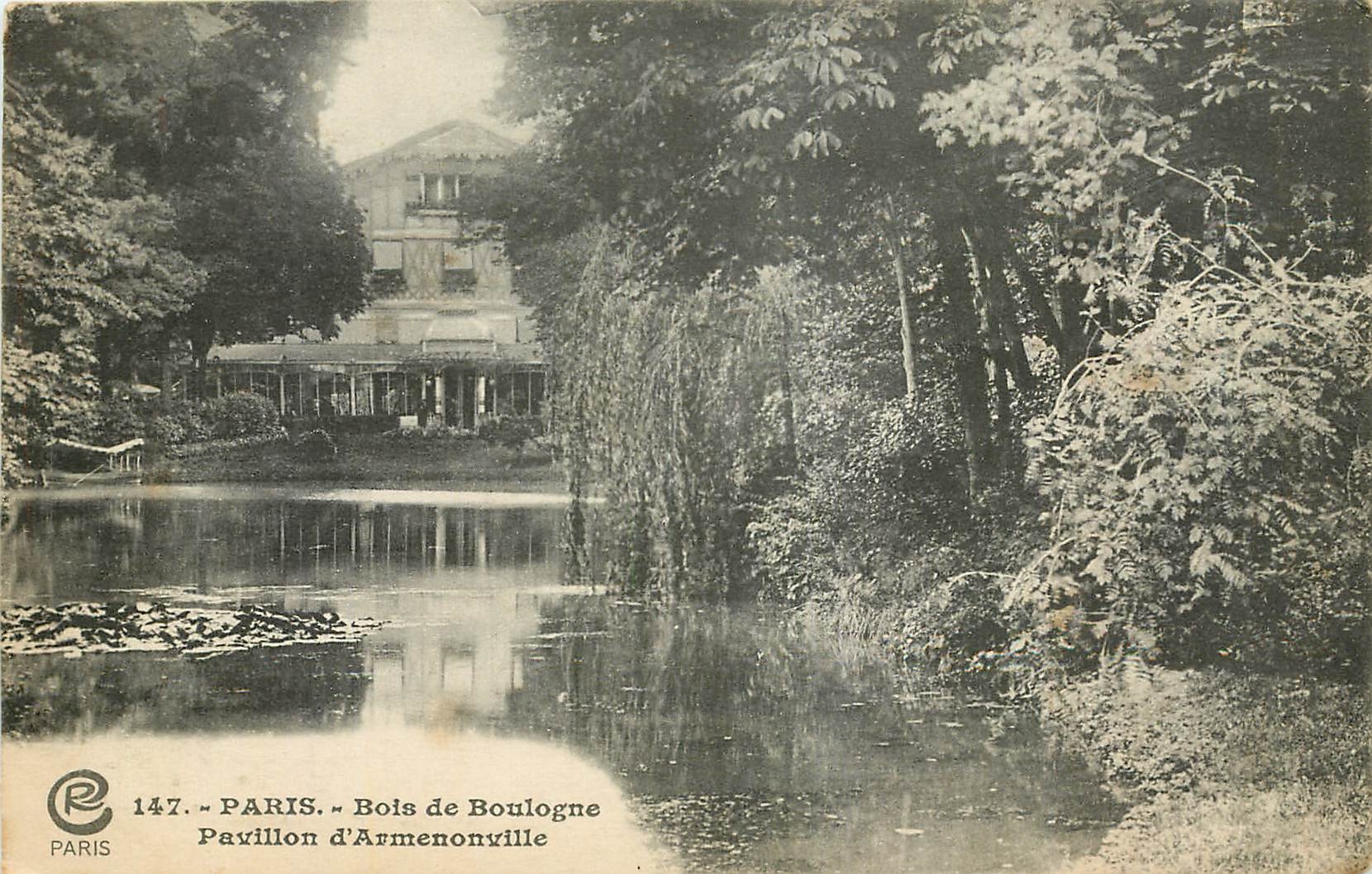 CPA Paris Bois de Boulogne Pavillon d'Armenonville 