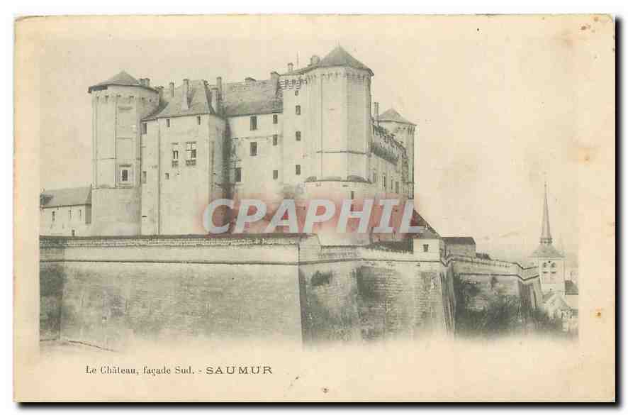 CPA Le Chateau Facade Sud Saumur 