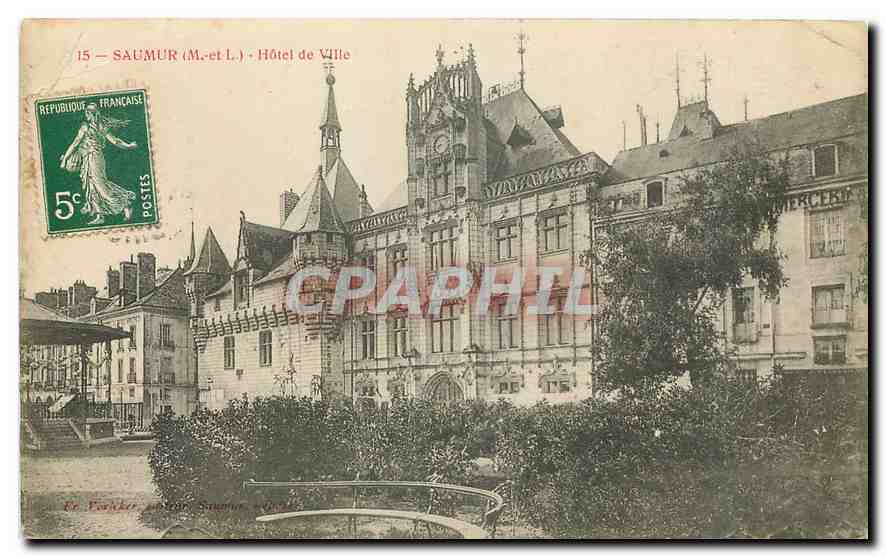 CPA Saumur M et L Hotel de Ville 