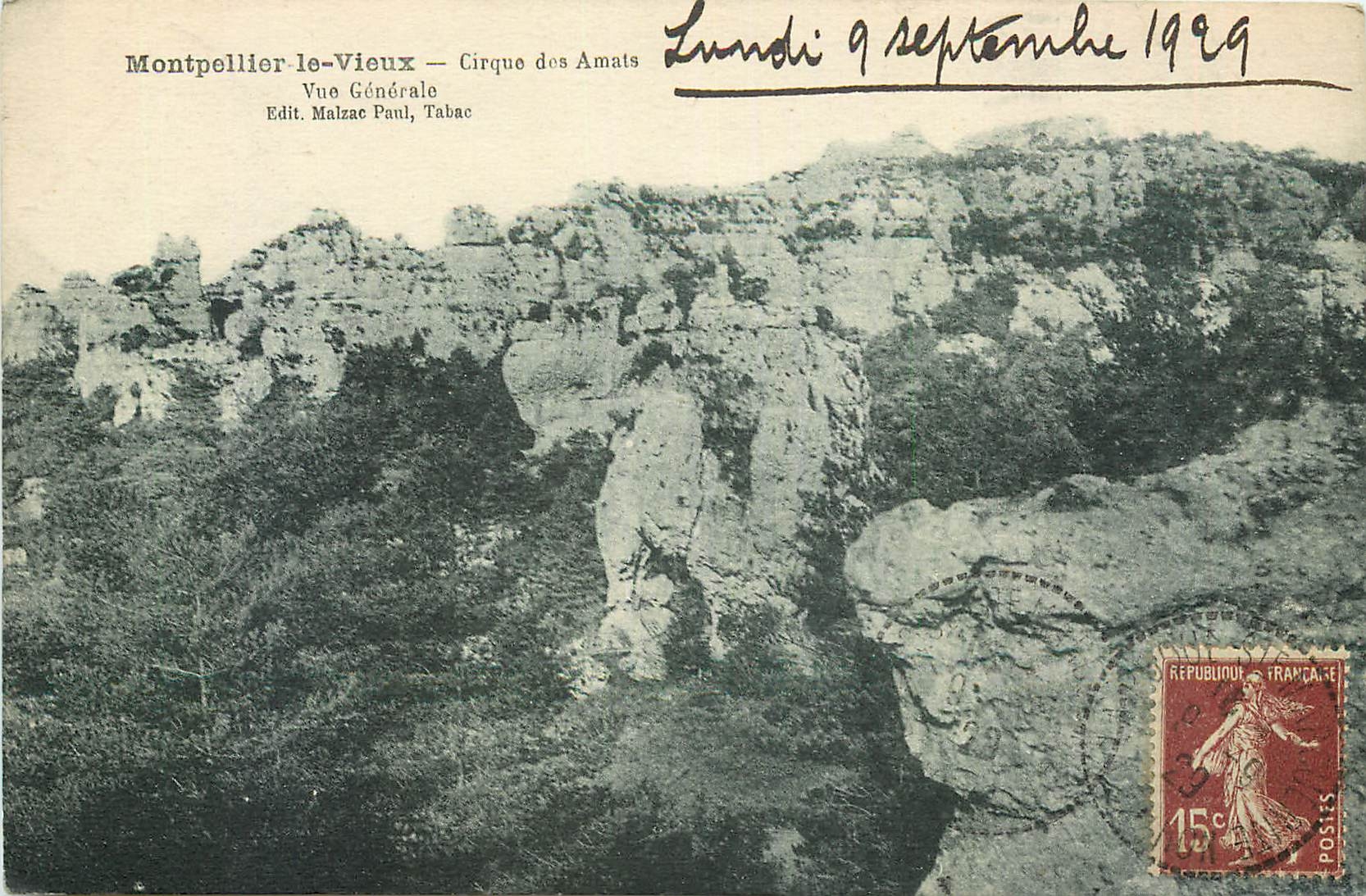 CPA Montpellier le Vieux Cirque des Amais vue generale 