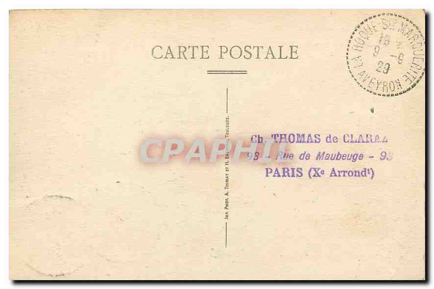 CPA Montpellier le Vieux Cirque des Amais vue generale  — Back