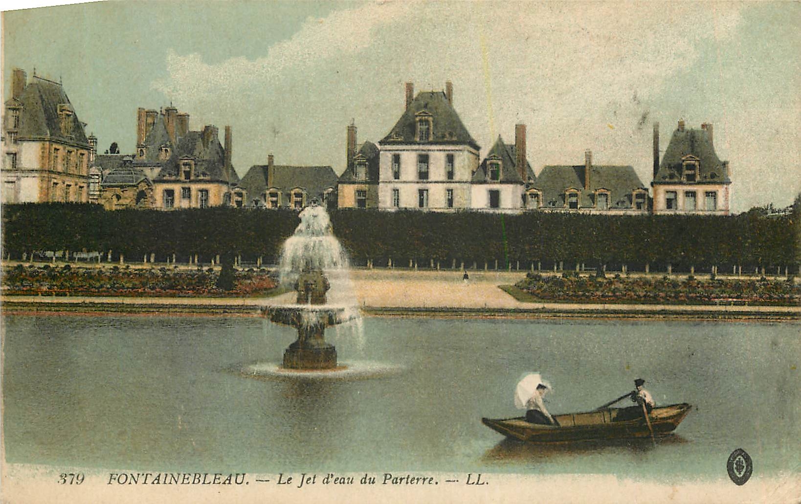Fontainebleau — Der Wasserstrahl des Parterres — LL, n° 379