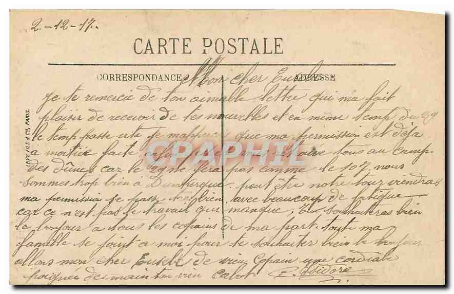 Fontainebleau — Der Wasserstrahl des Parterres — LL, n° 379 — Rückseite