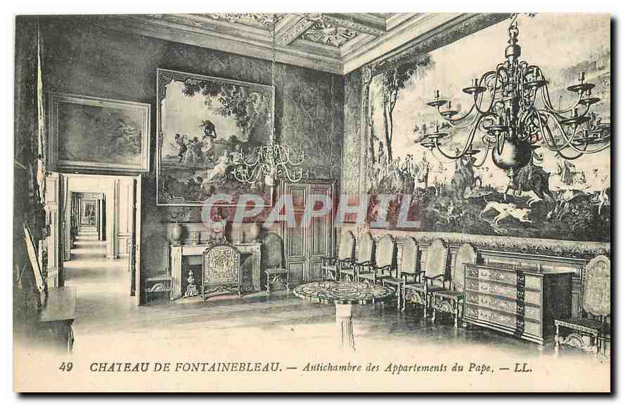 Castillo de Fontainebleau — Antecámara de los Aposentos del Papa — LL. n°49