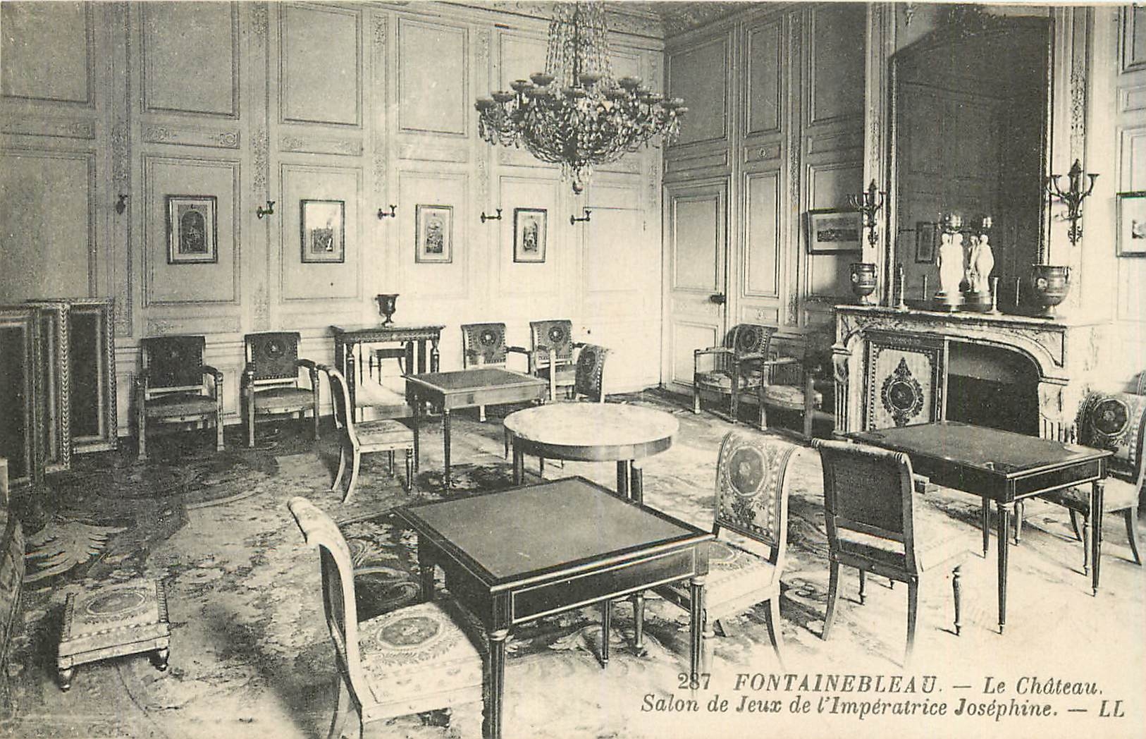Fontainebleau — Het Kasteel. Speelzaal van keizerin Joséphine — LL