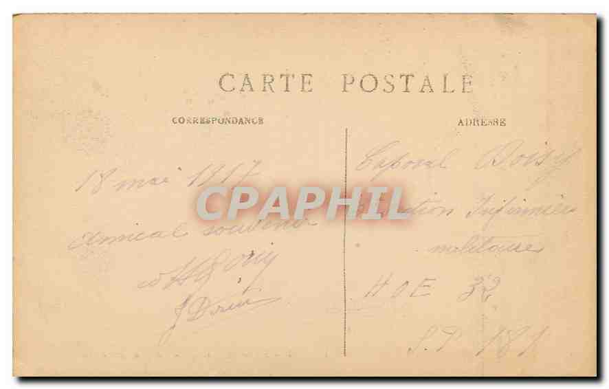 CPA Paris Parc Monceau La Naumachie  — Rückseite