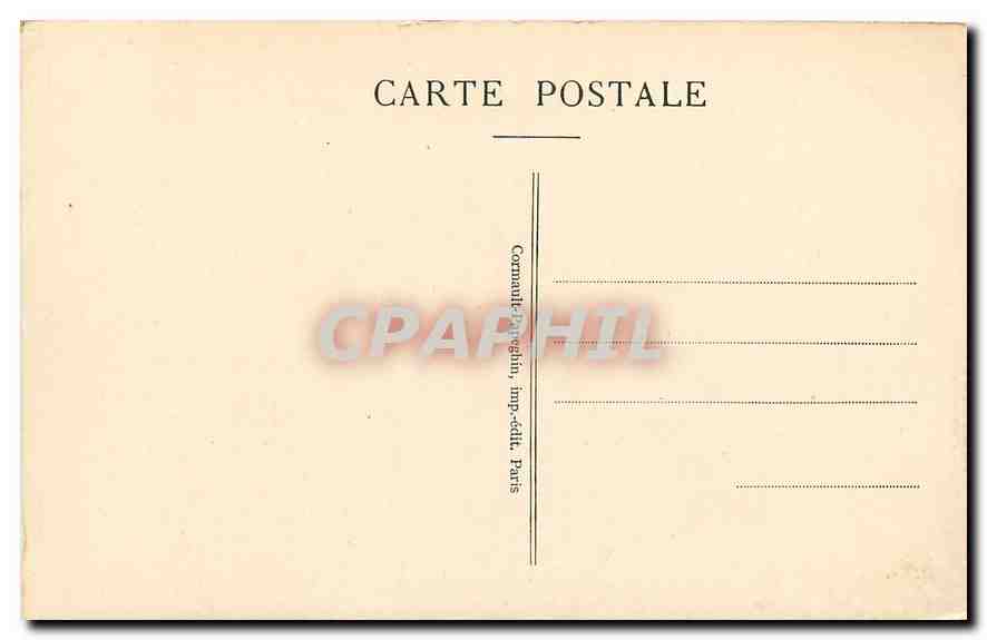 CPA Paris Le Jardin des Tuileries et l'Arc de Triomphe du Carrousel  — Rückseite
