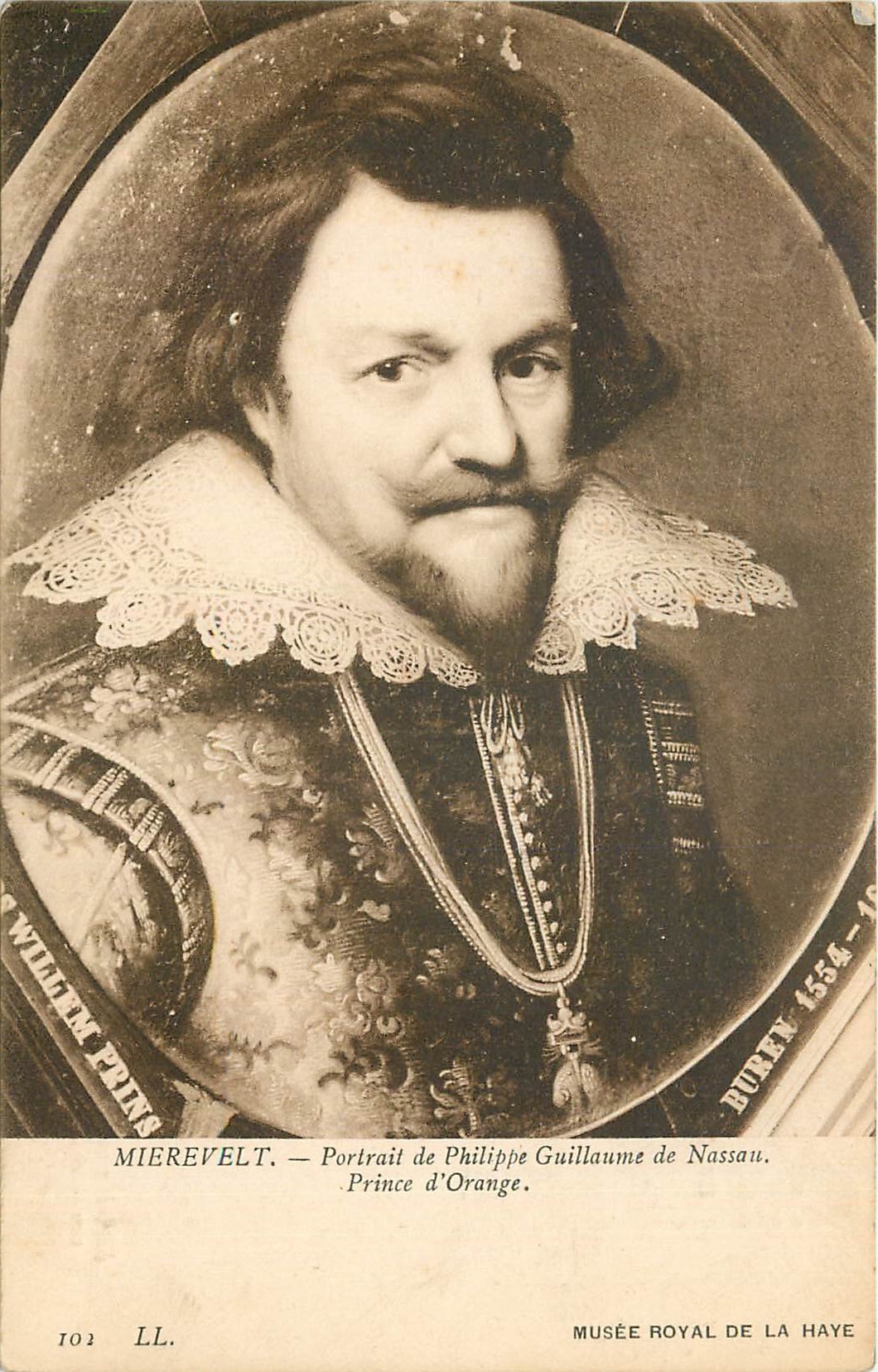 CPA Mierevelt Portrait de Philippe Guillaume de Nassau Prince d'Orange Musee Royal de la Haye 