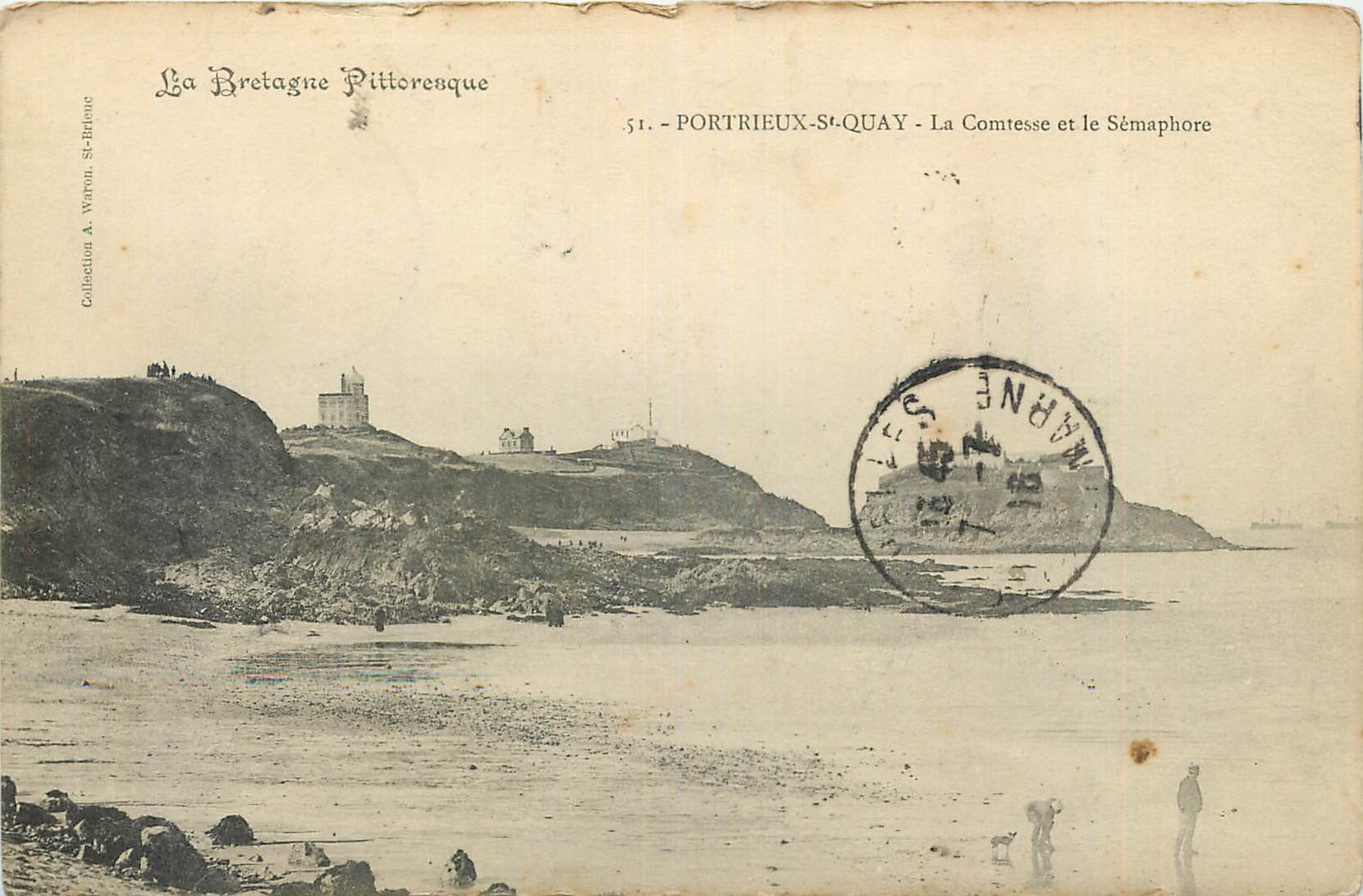 Portrieux-St-Quay - La Comtesse et le Sémaphore — Collection A. Waron, St-Brieuc, n°51
