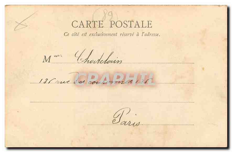 CPA Le Rocher Saint Marc sur la Cure Yonne  — Back