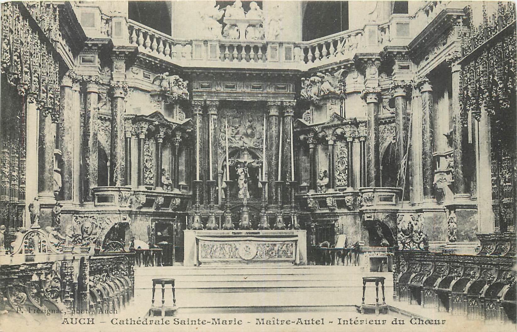 Auch - Cathédrale Sainte-Marie - Maître-Autel - Intérieur du Chœur