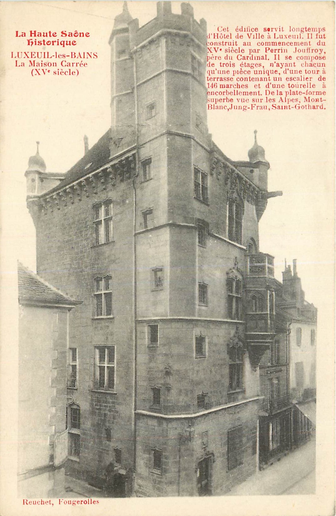 CPA La Haute Saone historique Luxeuil les bains La Maison Carree 