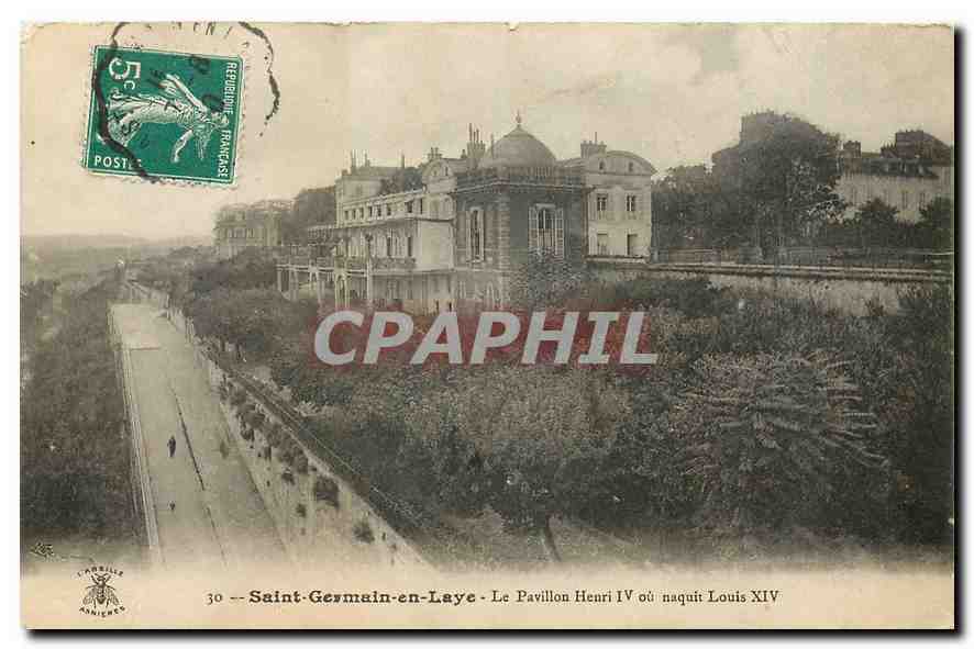 CPA Saint Germain en Laye Le Pavillon Henri IV ou naquit Louis XIV 