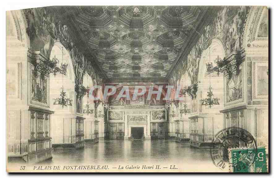 Schloss Fontainebleau — Die Galerie Henri II — LL. — Nr. 57