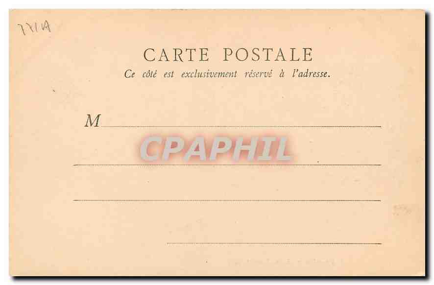 CPA Fontainebleau le Palais Aile Louis XV  — Verso