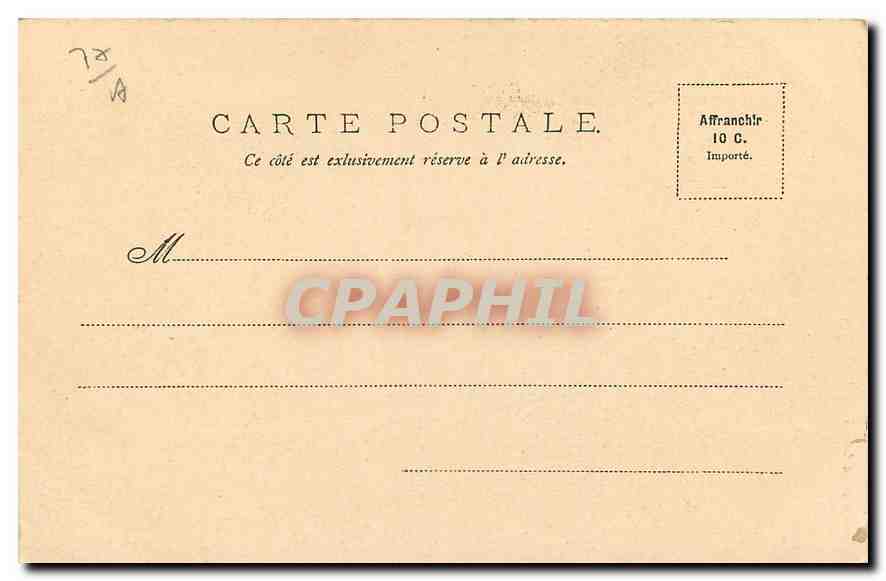 Fontainebleau — El Castillo — Salón de Francisco I — Baudinière & Mont Garnot, V.P. 1 — Reverso