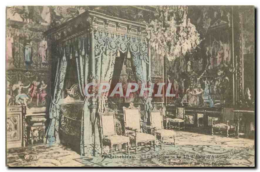 Fontainebleau - Das Schloss - Das Bett von Anne von Österreich