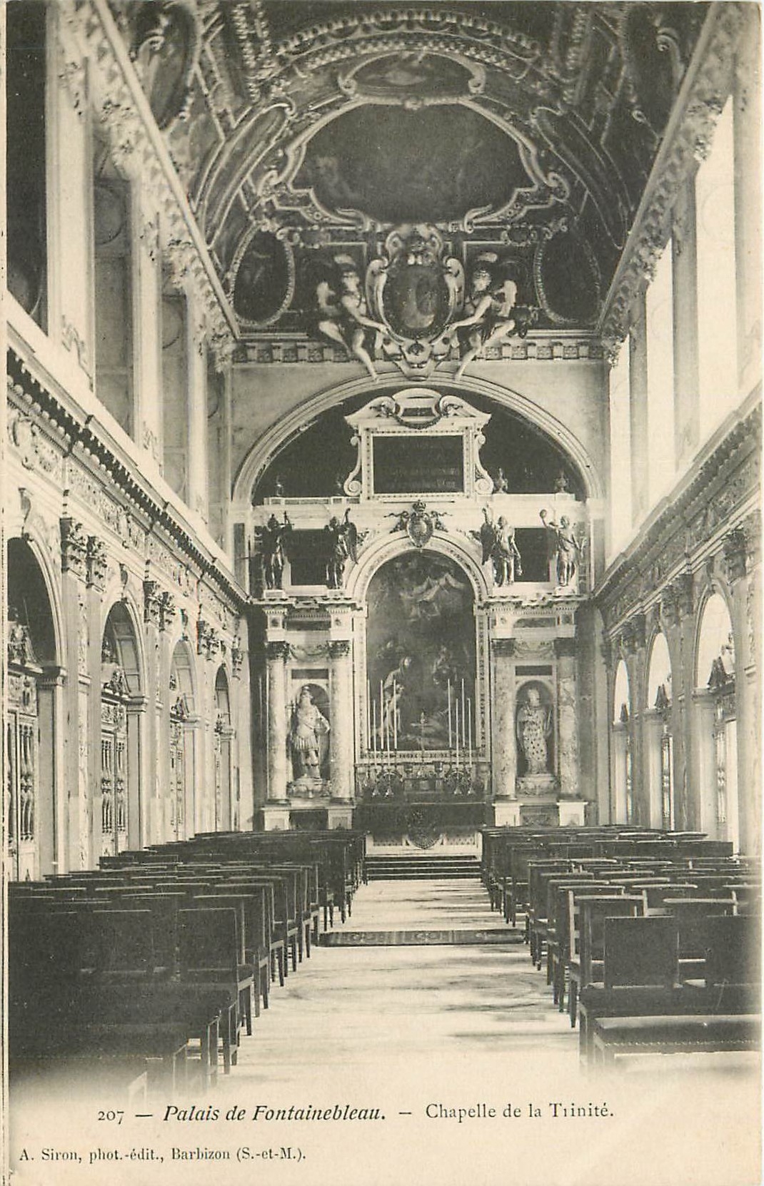 Palais de Fontainebleau — Kapelle der Dreifaltigkeit — A. Siron, Foto-Verlag, Barbizon (S.-et-M.)