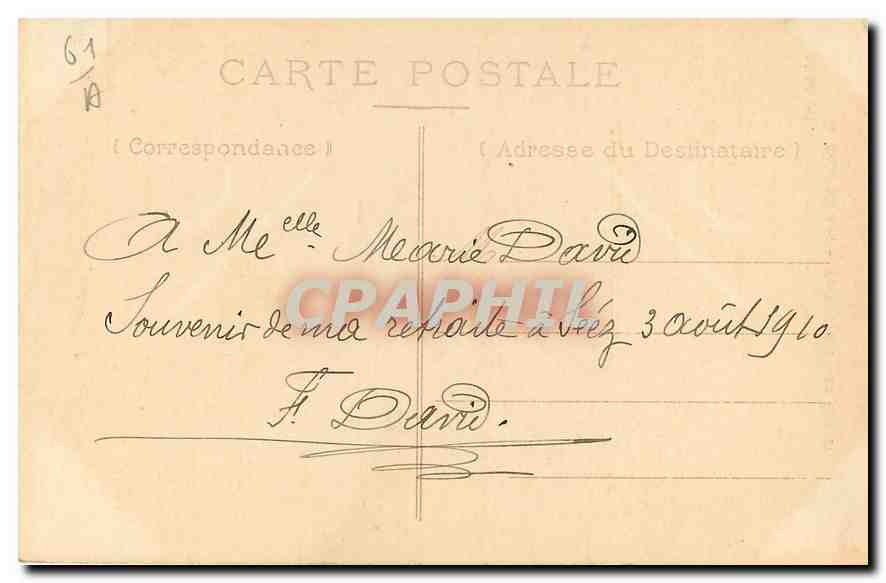 CPA Sees Orne Cathedrale le Christ  — Rückseite