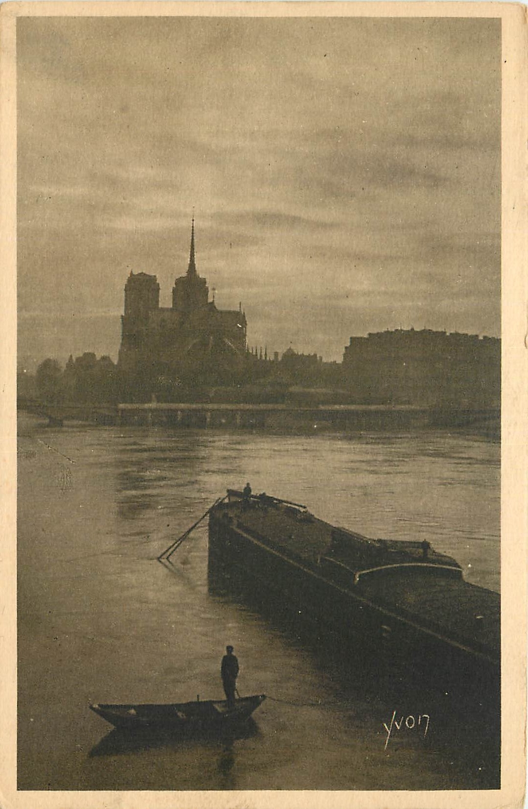 CPA Paris en flanant La Seine au Quai de la Tournelle 