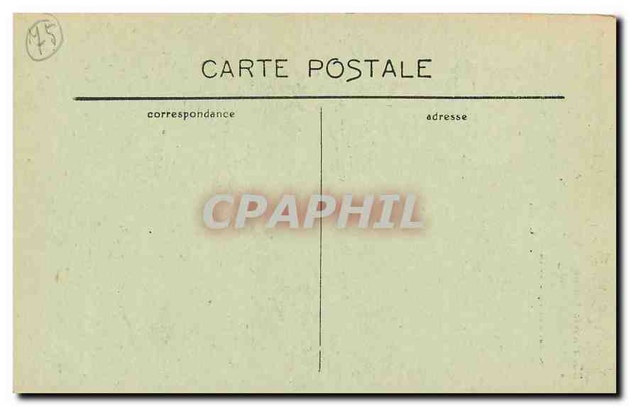 CPA Paris La Ste Chapelle construite en 1245 sur l'ordre de St Louis par Pierre de Montereau restaur — Verso