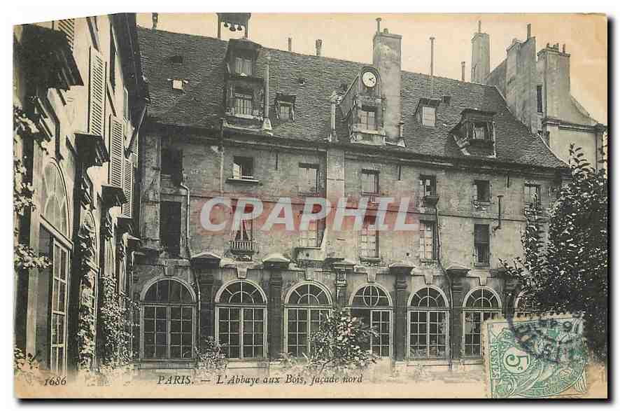 CPA Paris l'Abbaye aux Bois facade nord 