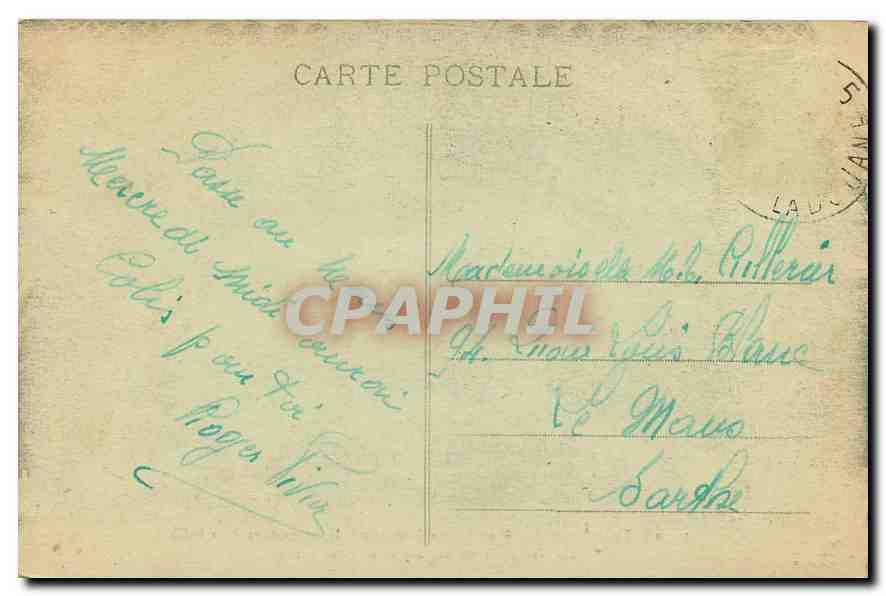 CPA Tout Paris VII arr le Trocadero et le Jardin de la Tour Eiffel  — Rückseite