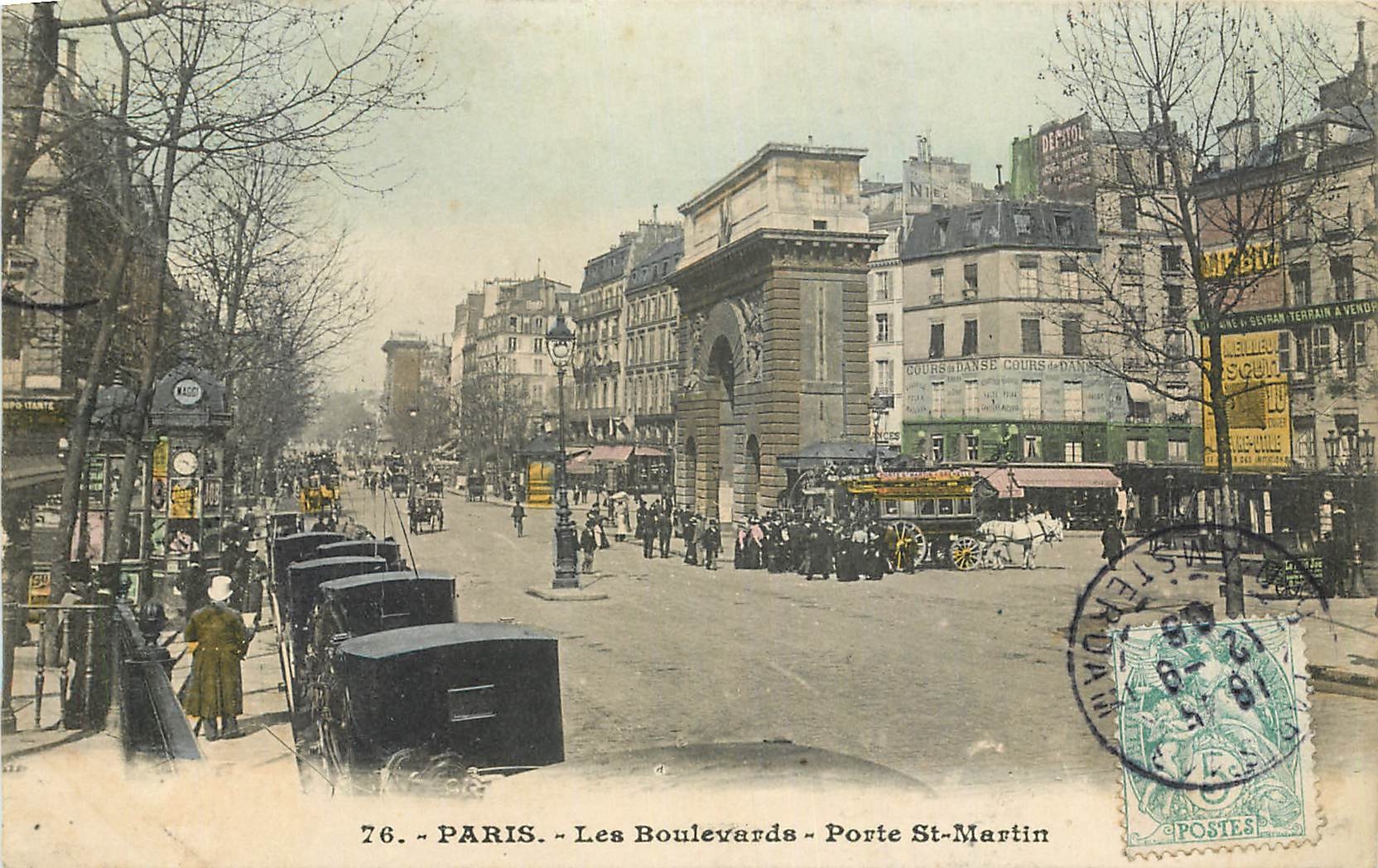 CPA Paris les Boulevards Porte St Martin 