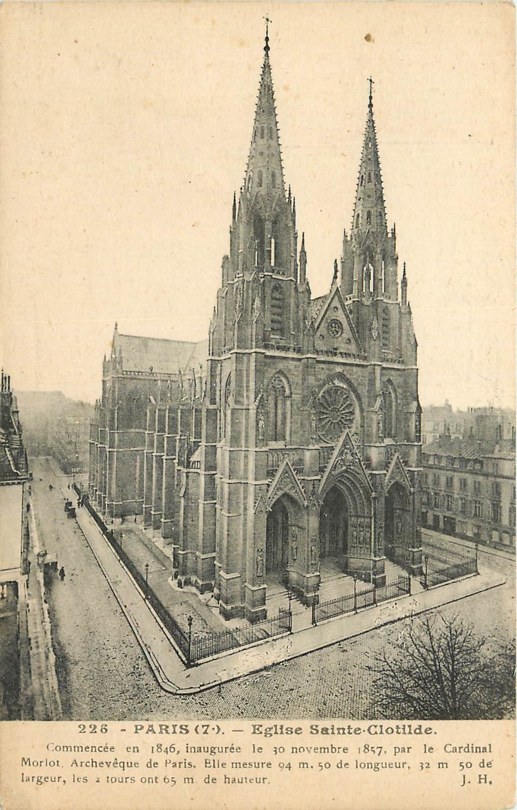 CPA Paris Eglise Sainte Clotilde 