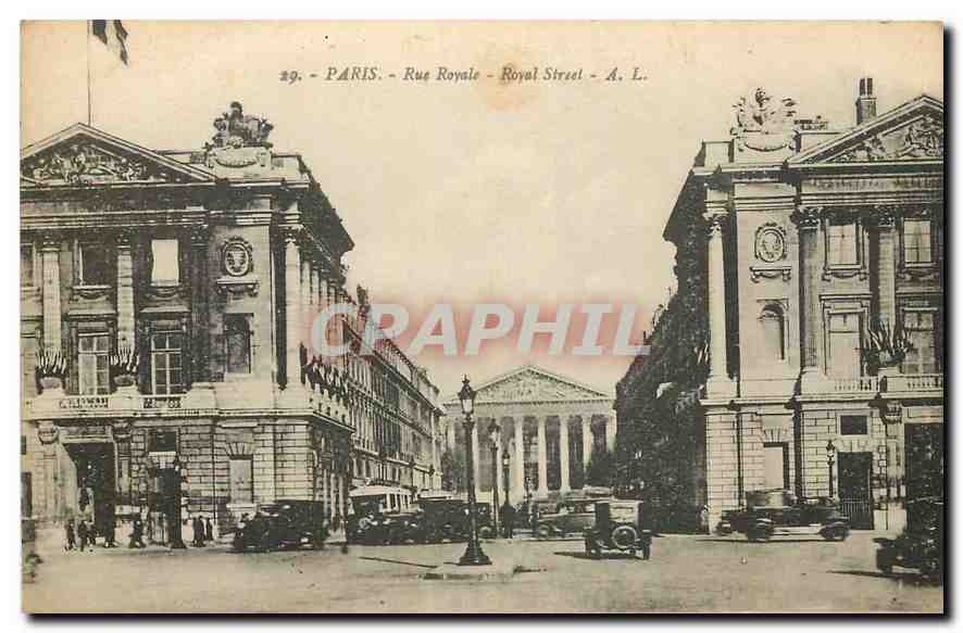 CPA Paris Rue Royale 