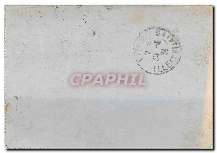 Entier Postal Pax hotel Rue St Andre des Arts Paris 6eme — Rückseite