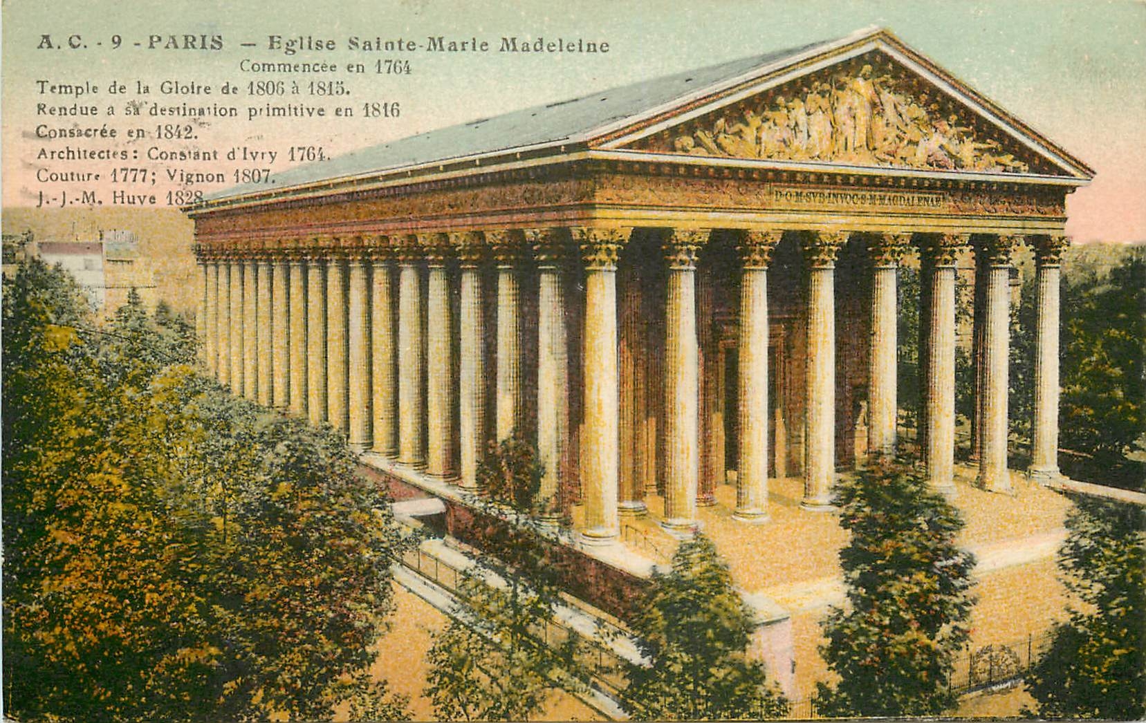 CPA Paris Eglise Sainte Marie Madeleine 