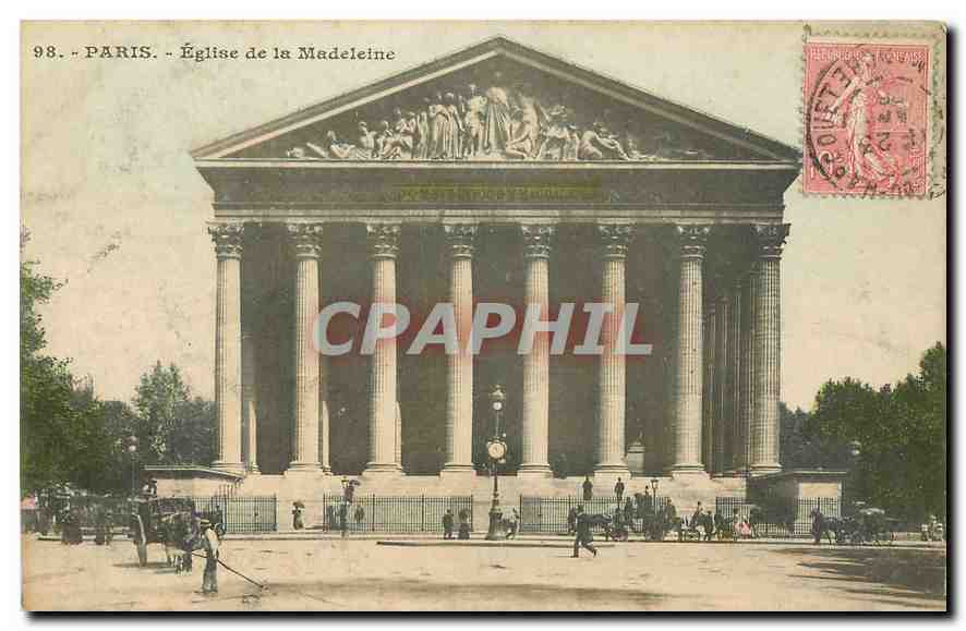 CPA Paris Eglise de la Madeleine 