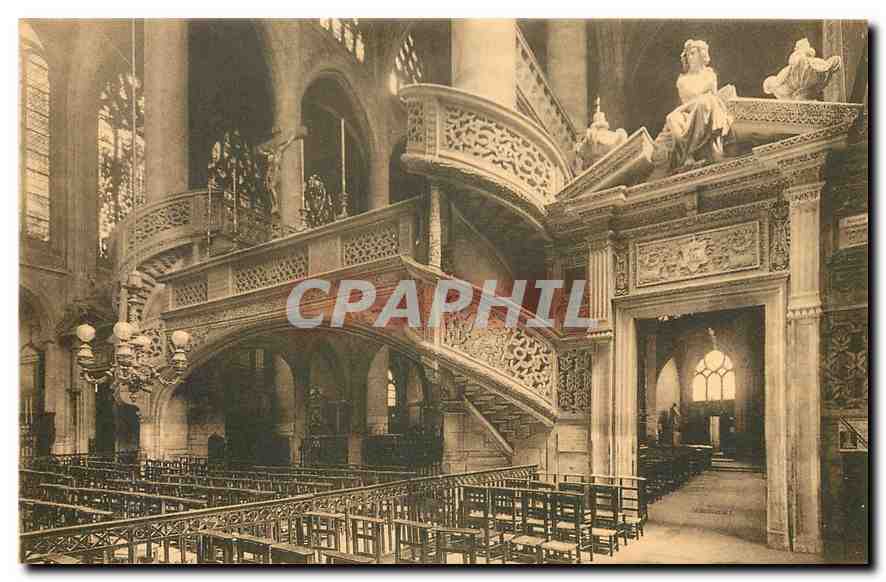 CPA Paris Eglise st Etienne du Mont le jube et la porte de droite 