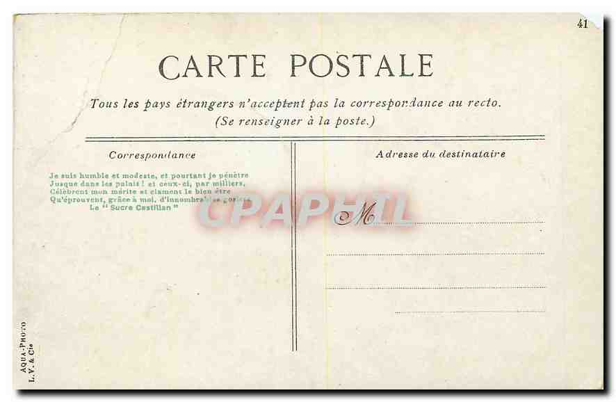 CPA Paris Boulevard Barbes Metro — Rückseite