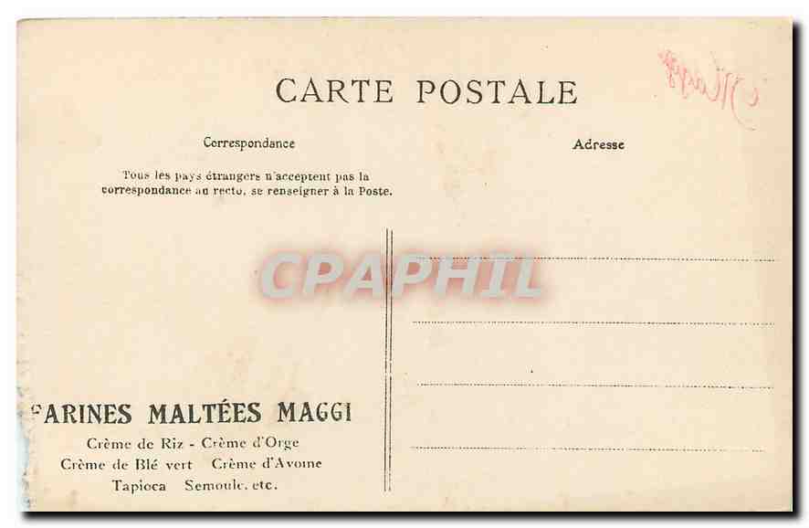 CPA Paris Eglise Saint Julien le Pauvre Publicite Maggi — Verso