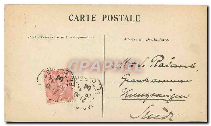 CPA Paris la Madeleine  — Verso