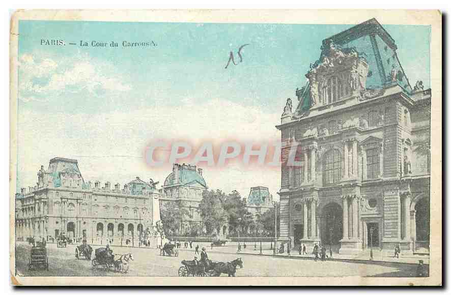 CPA Paris la Cour du Carrousel 