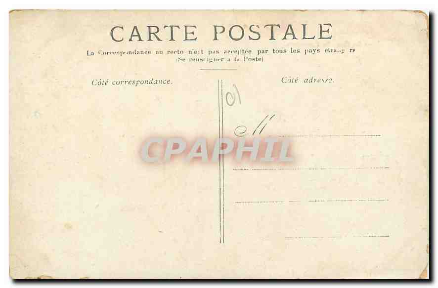 CPA Paris la Cour du Carrousel  — Rückseite