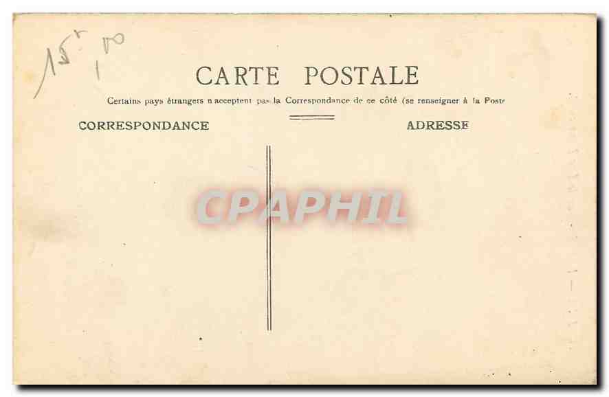 CPA Paris  — Rückseite