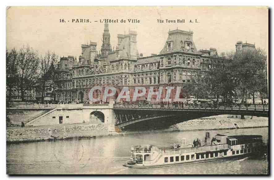 CPA Paris l'Hotel de Ville 